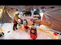 Truck Tent Ice Camping on a Frozen Lake