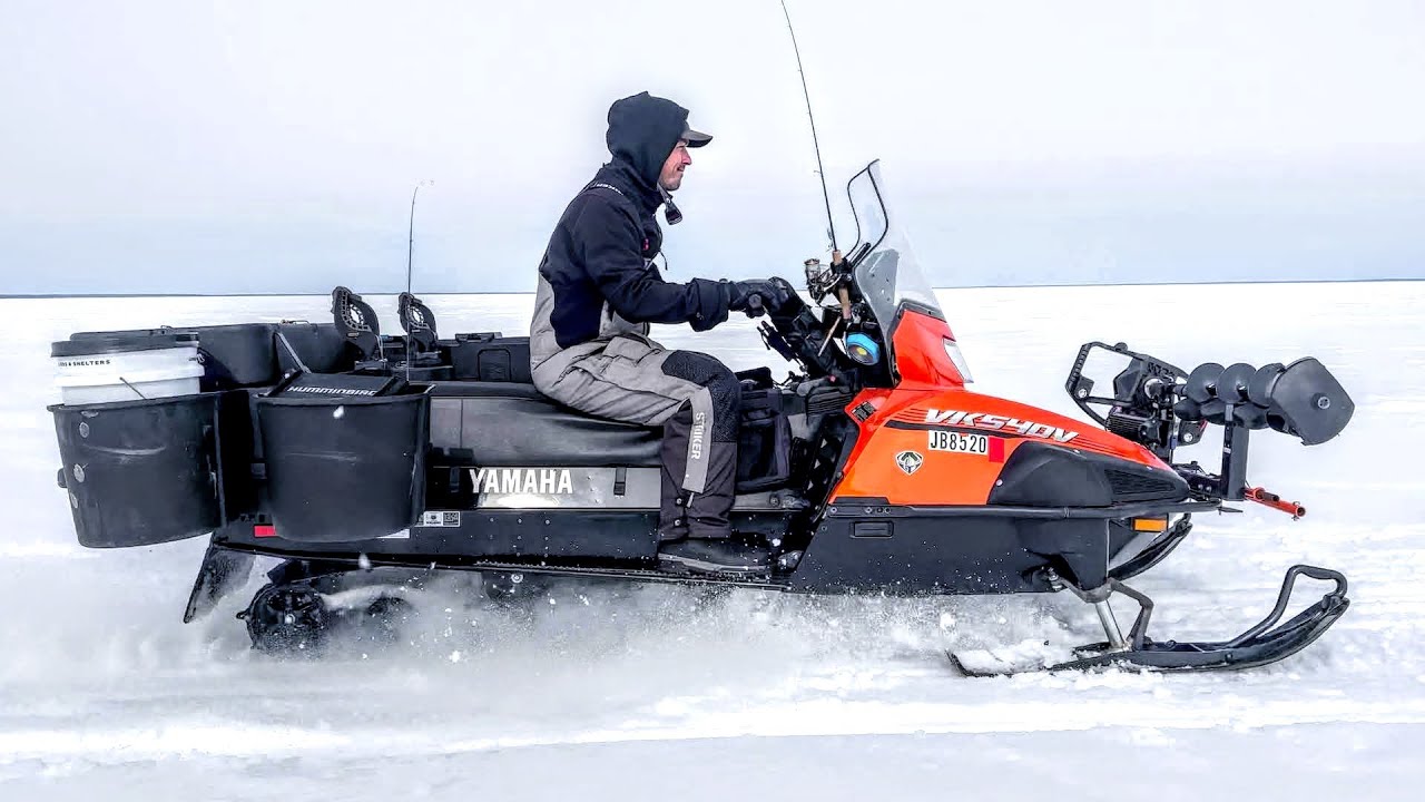 The Ultimate Ice Fishing Snowmobile (Affordable DIY Modifications) 