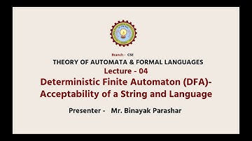 Theory of Automata & Formal Languages | Deterministic Finite Automaton (DFA)- Acceptability | AKTU