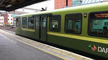 4x DART Class 8100 units departing Dublin Connolly