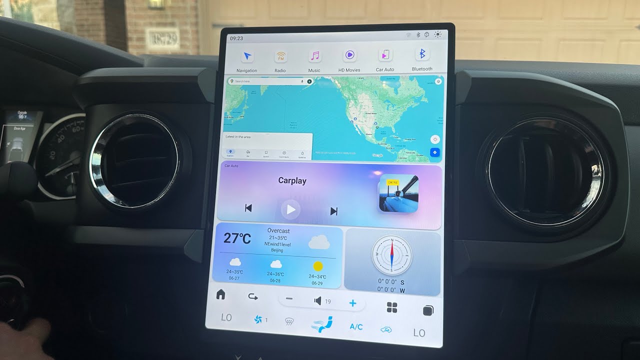 Elevate your ride with our 13.8inch CarPlay screen for Toyota Tacoma ...