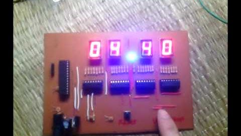 đồng hồ bấm giây - Stopwatch with atmega8 use assembly