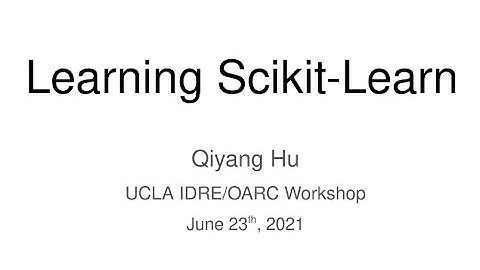 Learning Scikit-Learn