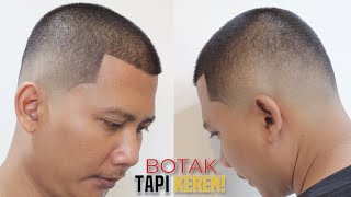 Mau botak tapi tetep kece? Ini solusi nya | buzz cut haircut