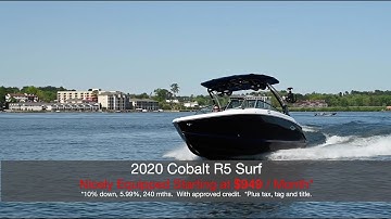 2020 COBALT R5 SURF. NICELY EQUIPPED. STARTING AT $949/ MONTH