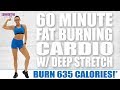 60 Minute FAT BURNING HIIT CARDIO Workout with Deep Stretch 🔥Burn 635 Calories!* 🔥Sydney Cummings