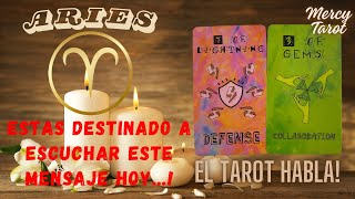 Aries♈MENSAJE URGENTEESTÁS DESTINADO A ESCUCHAR ESTOEl Tarot habla hoy✨ #aries #tarot #amor