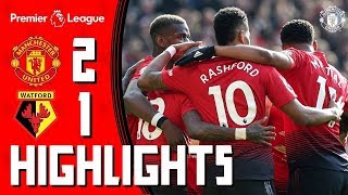 Highlights | Manchester United 2-1 Watford | Rashford & Martial seal the win