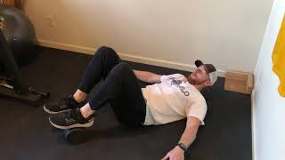 Foam Roller Hamstring Walkouts