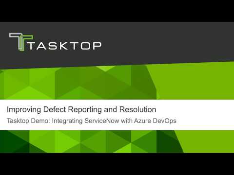 Tasktop Integration Hub - ServiceNow To Azure DevOps