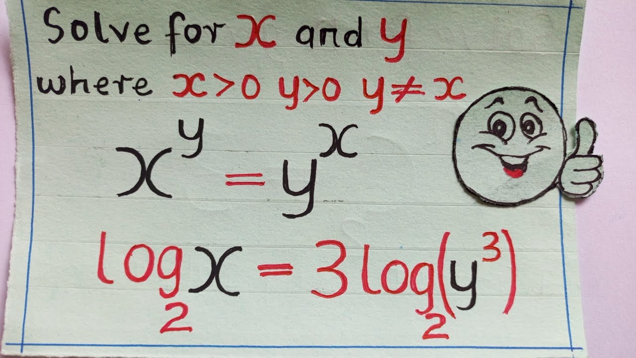 An Amazing Simultaneous Equationss with x^y=y^x