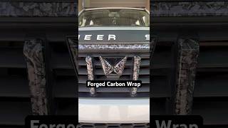 Forged Carbon Wrap On Scorpio N Grill by Engineer Singh #wrap #scorpio #scorpion