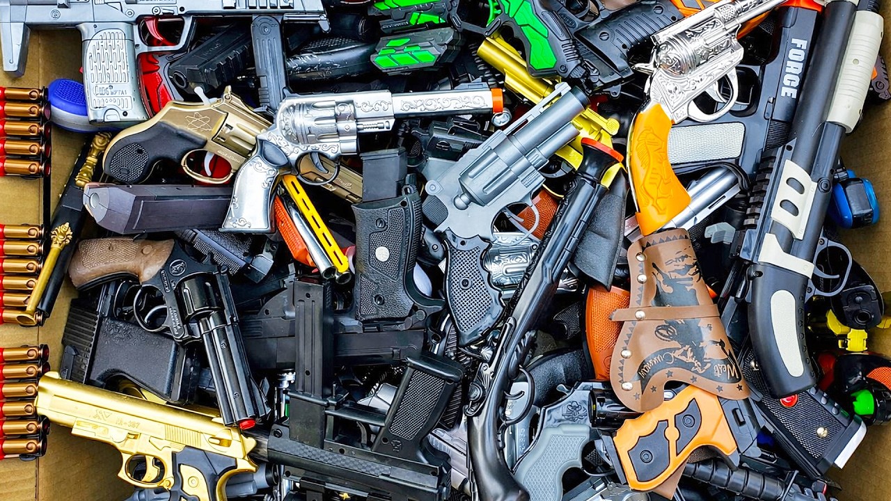 Insane Arsenal Box Overflowing with Desert Eagle, UZI, TEC-9
