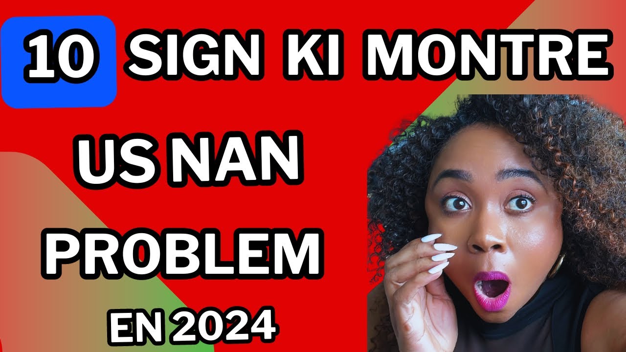 10 sign ki montre US nan gro problème pour le moment et kisa w ka fe ...