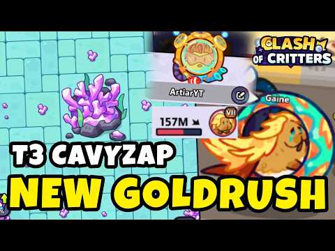 New Goldrush Theme and Map , T3 Cavyzap Look , Horde Early Test | Clash Of Critters