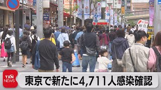 東京で新たに4,711人感染確認（2022年5月8日）