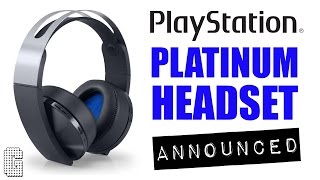 SONY PLAYSTATION PLATINUM HEADSET ANNOUNCED!