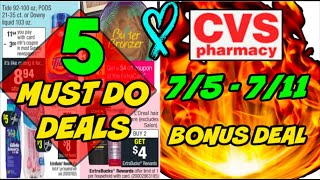 5 MUST DO CVS DEALS (7/5 - 7/11) | $30 IN PRODUCTS FOR 94¢ 😱