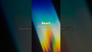 React Day 7 | Conditional Rendering & Filter List in React JS #react #programming #coding