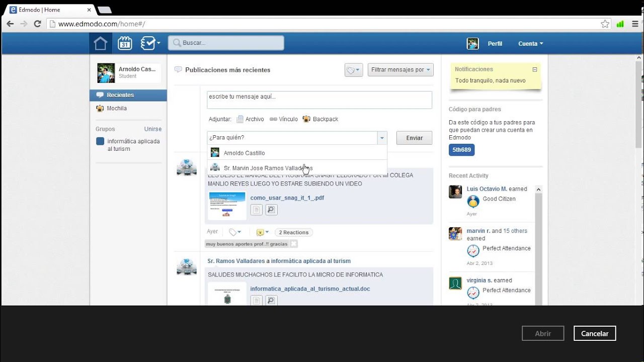 COMO SUBIR TAREAS A EDMODO - YouTube