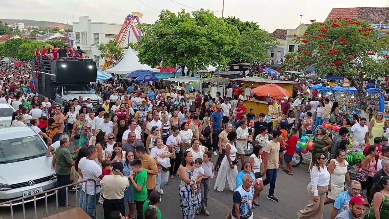 A chegada da procissão 