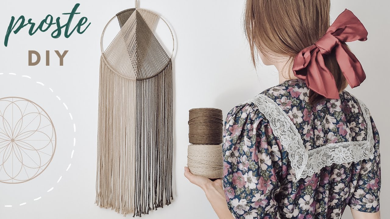 Minimalistyczny łapacz snów DIY - tutorial krok po kroku