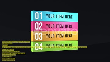Infographic Unique Lists | After Effects Template | VideoHive 26521244