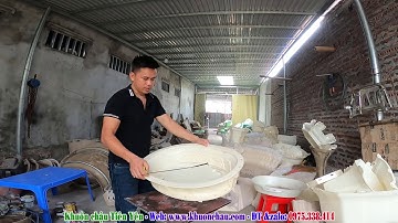 Khuôn chậu Ovan 62cm nhựa ABS giá 1,1 triệu.