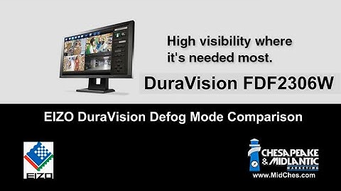EIZO DuraVision Defog Video Comparison: FDF2306W