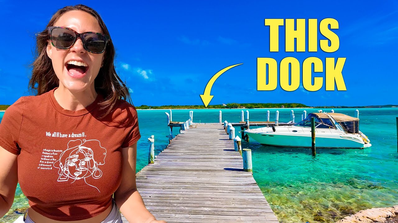 This Dock is surrounded by some of the prettiest water in the Bahamas!