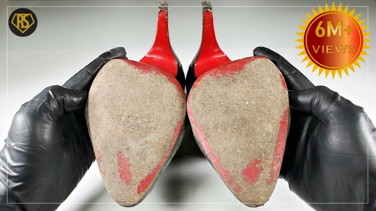 ASMRㅣChristian Louboutin Booties Restorationㅣ크리스찬 루부탱 구두 복원ㅣ4K