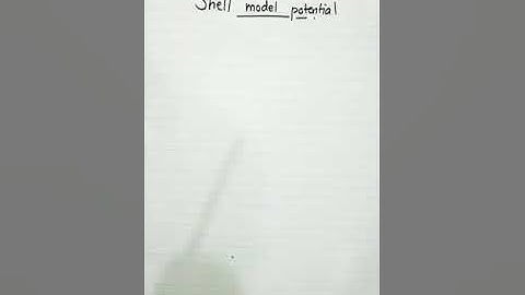 Shell model : spin orbit potential