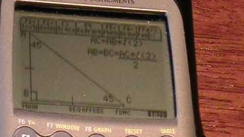 Special Right Triangles SAT math Problem using SAT_OS for TI-89 and TI-89 Titanium