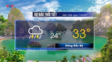 Dự báo thời tiết đêm 10 và ngày 11/8/2021 | Mưa rào và dông trên cả nước