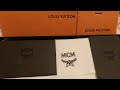 LV zippy wallet vs MCM patricia wallet unboxing