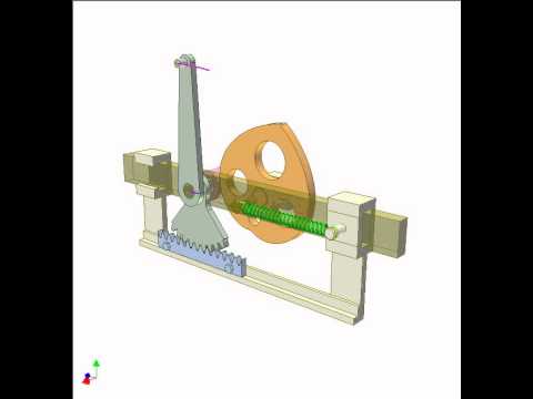 Cam and gear mechanism 1