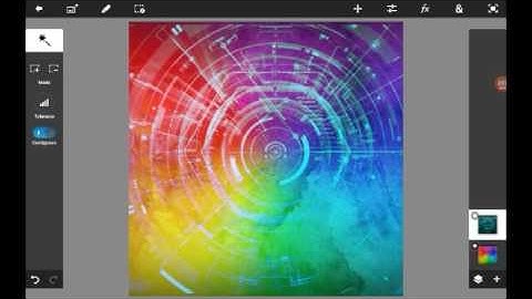 How to make a logo on photoshop touch in Android
