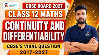 🔥 Class 12 Maths Continuity & Differentiability | Most Viral PYQ Questions 2027 | CBSE Board 2027😲💯