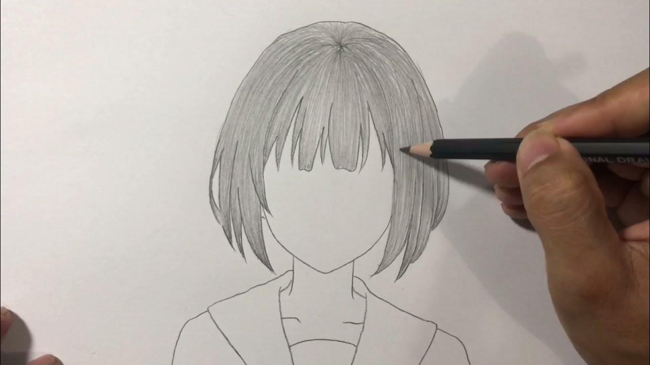 CARA ARSIR DAN SHADING RAMBUT ANIME UNTUK PEMULA - YouTube