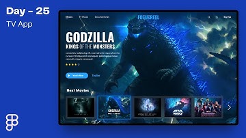 Daily UI Design Challenge | Day - 25 | TV App