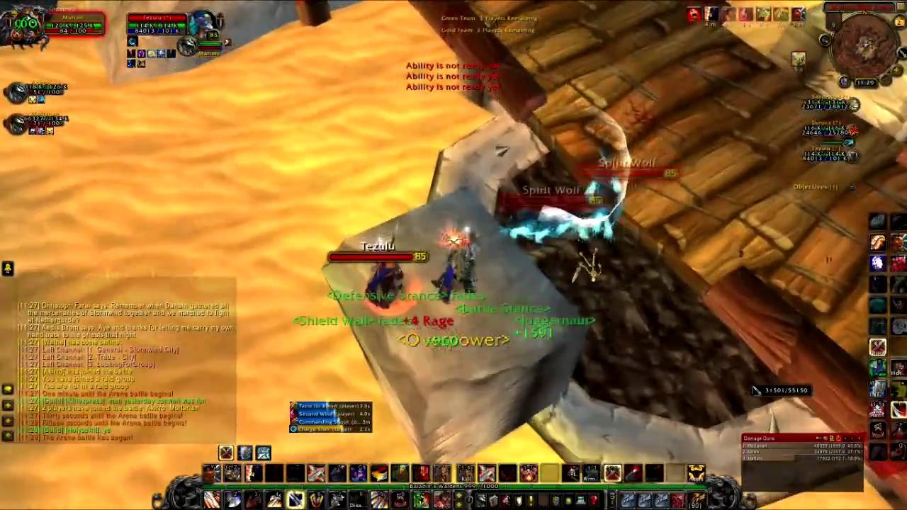 3 Warriors in 3v3 Arena Patch 4.0.6