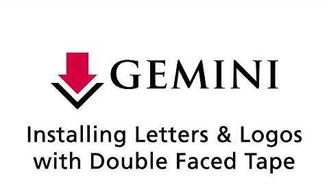 Installing Letters & Logos with Double Faced Tape