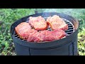 Turning a freon bottle into a portable barbecue!