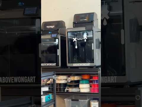 3-D printing some drawers for my desk using the K2 plus and K2 pro by @Creality3D