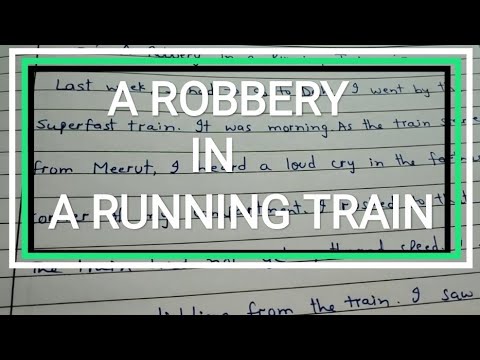 essay on robbery in a running train