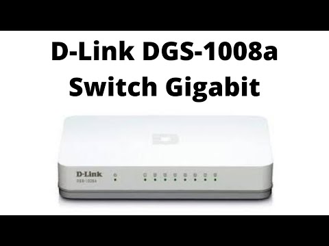 D-Link DGS-1008A Switch 8 portas gigabit - unboxing