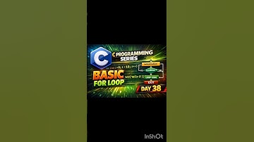 C For Loop in 60 Seconds| Day 38|#CProgramming #ForLoop#CForLoop#CodingShorts#CodeInC#CSyntax#Shorts