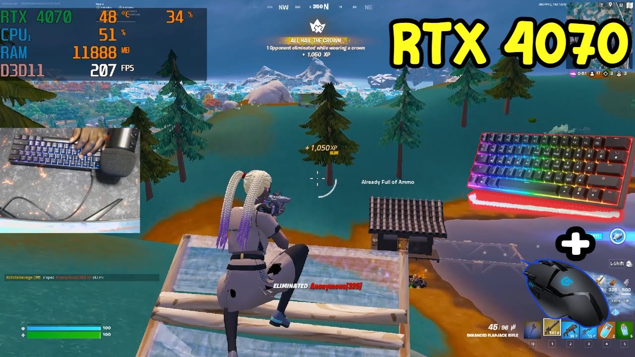 RTX 4070 Intel I7 12700kf Fortnite Performance Mode Gameplay FPS rtx-3070-fortnite-chapter-4-performance-mode-arena-creative-1080p