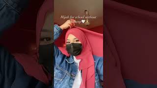 Hijab tutorial without inner cap🧕🎀#shorts #hijabtutorial #hijabiqueen