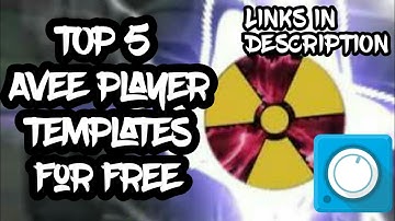 Top 5 Free Templates Of Avee player Free Template, GIFs in description.